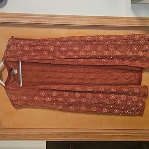 Beaded Open Front Vest